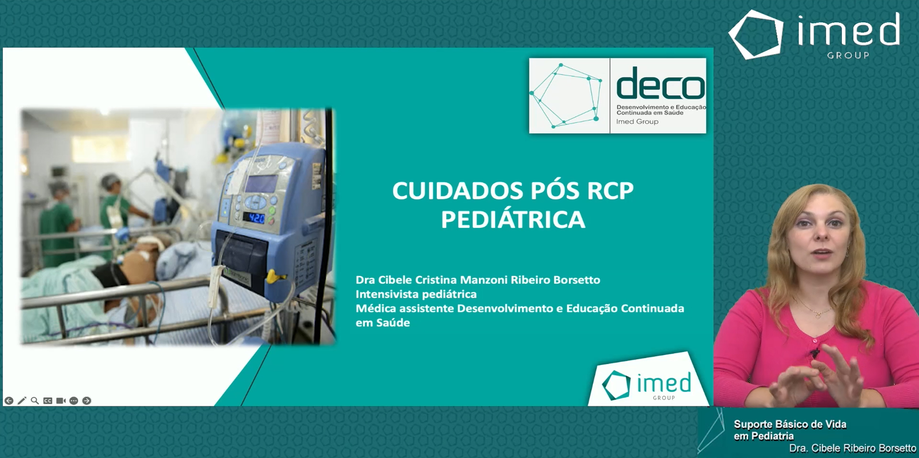 Exemplo de aula transmitida em plataforma EAD pela Eventos.net